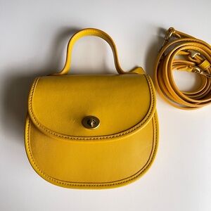 Coach Mini Top Handle Bag Yellow